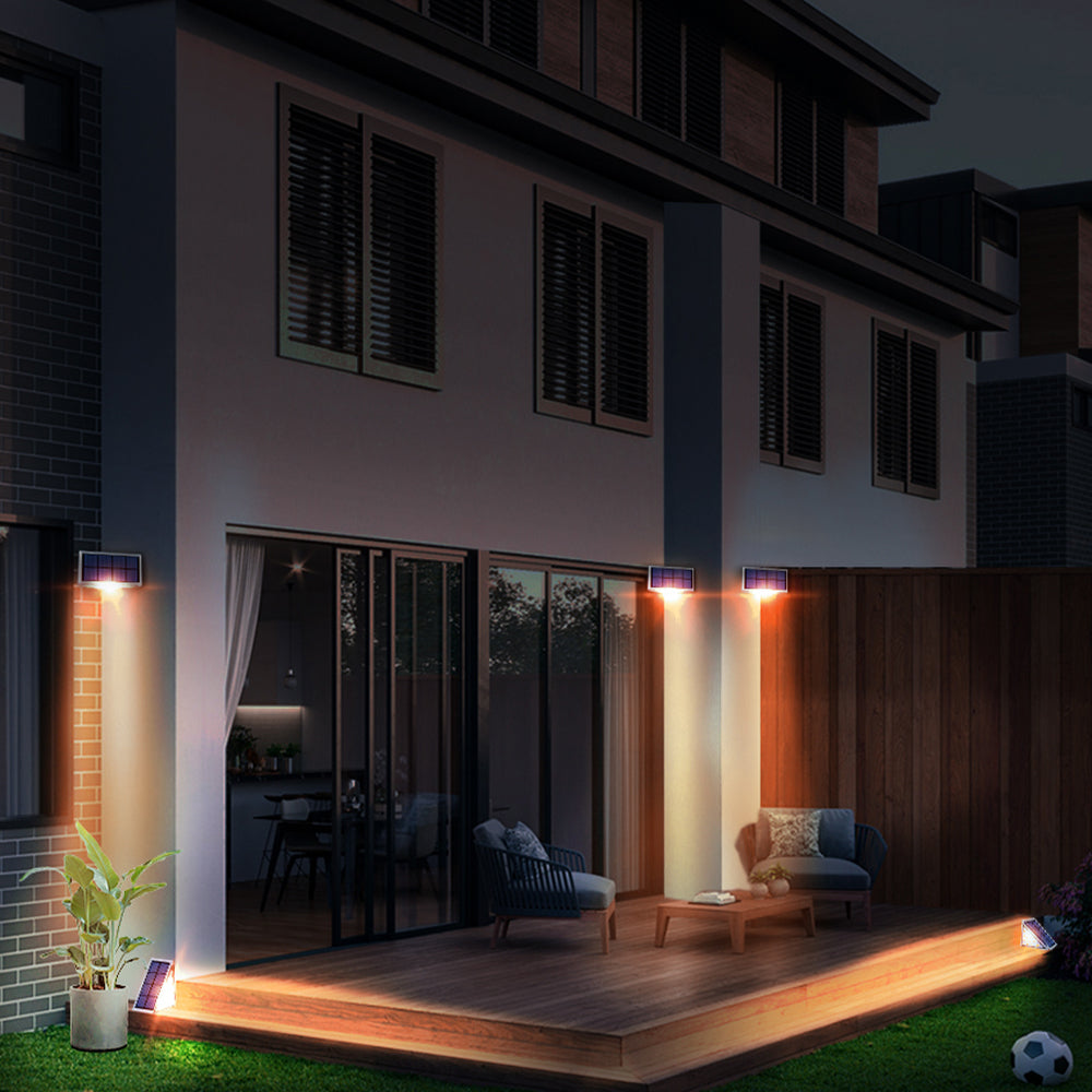 RGB Step Lights for Outdoor Decks and Stairs Solar-Powered