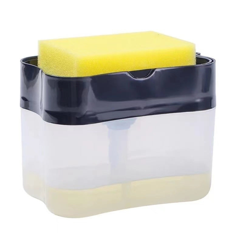 Soap Dispenser Instant Refill Dishwashing Soap Pump and Sponge Holder