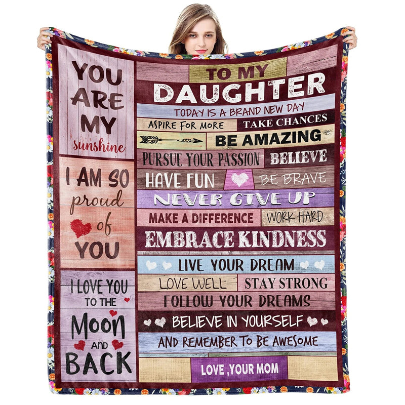 Cozy Soft Blanket Heart Warming Special Occasion Gift for Women