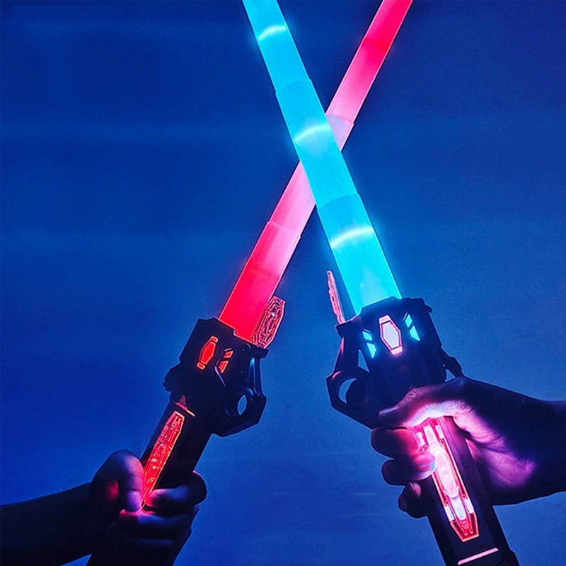 7 Colors Retractable Luminous Glowing Lighting Sword- USB Charging