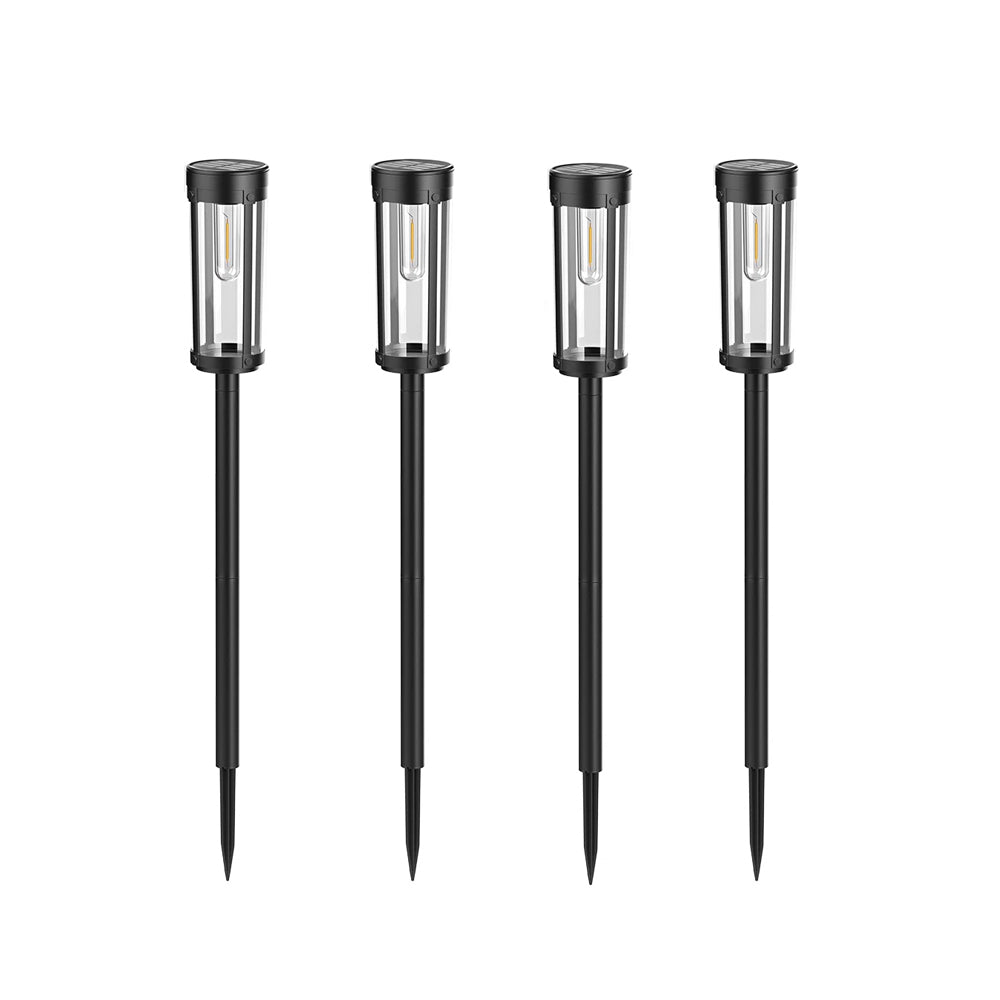 LUMIRO 4 Pack Solar Powered Outdoor Garden Decorative Lights
