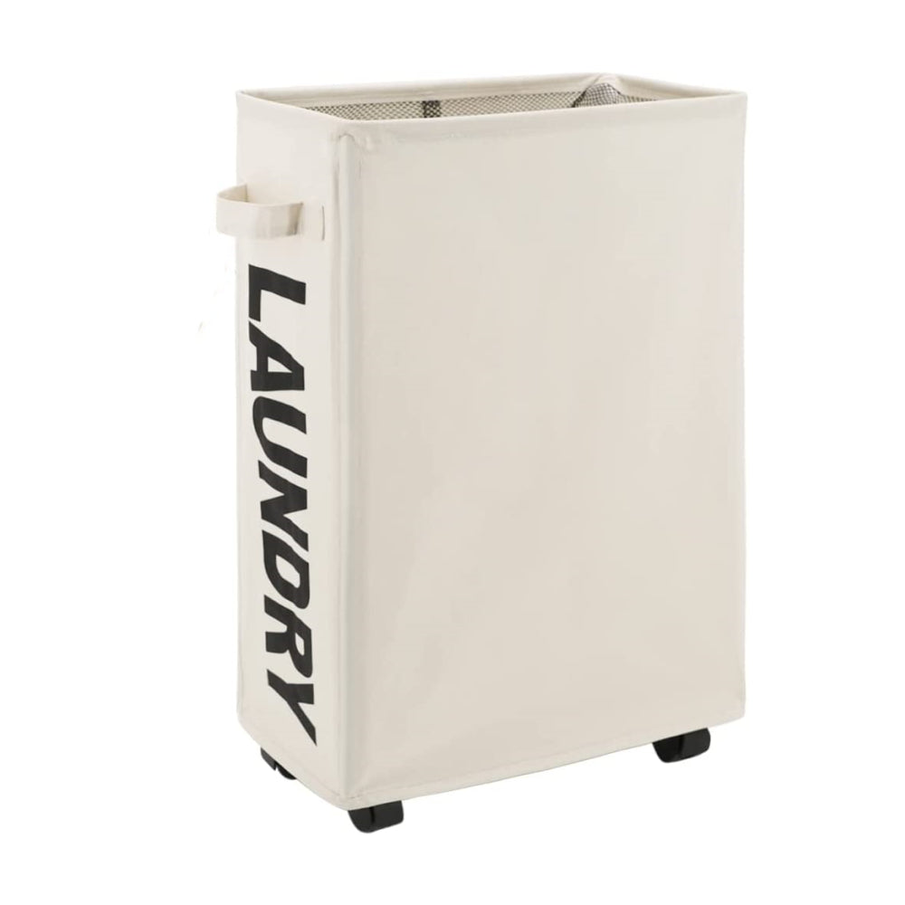 STORFEX Foldable Laundry Basket with Wheels