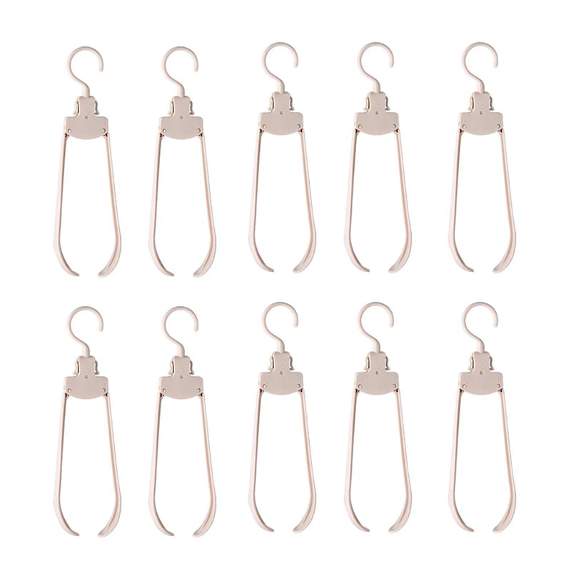 Pack of 10 Retractable Minimalist Design Laundry Hangers
