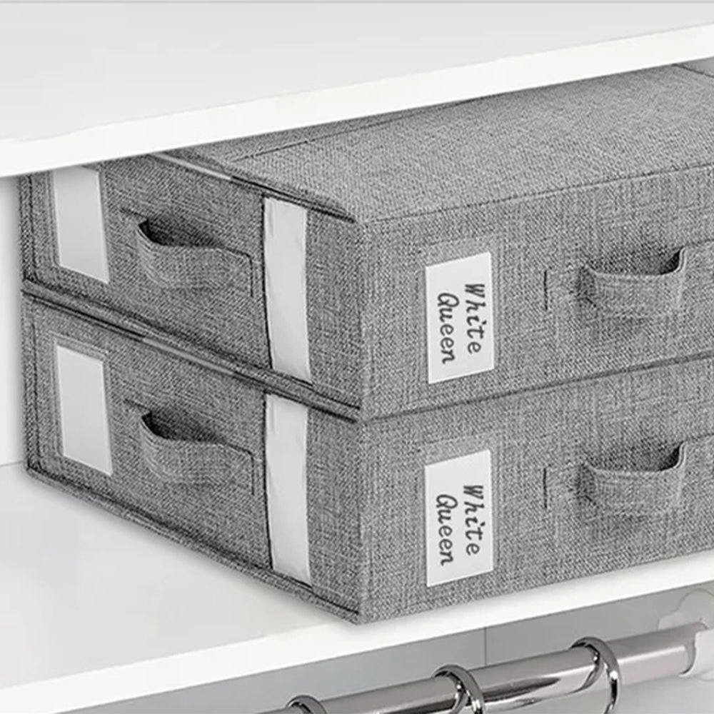 Foldable Bedding Sheet Storage Box Linen Wardrobe Organizer