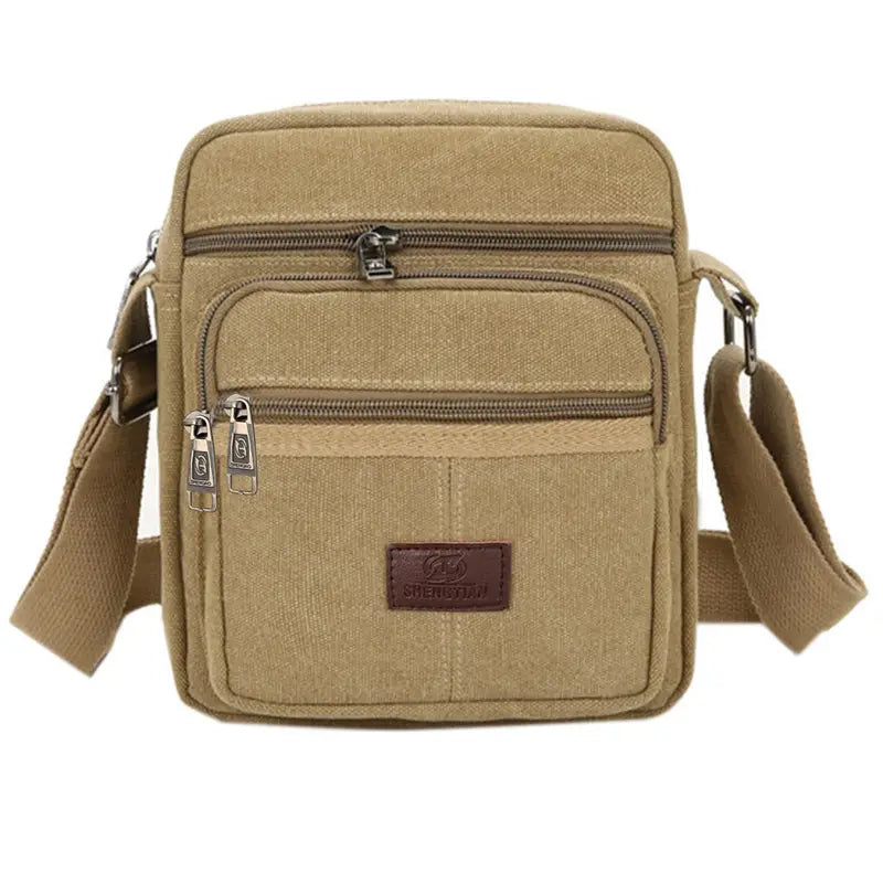 Retro Style Men's Canvas Messenger and Crossbody Satchel Bag