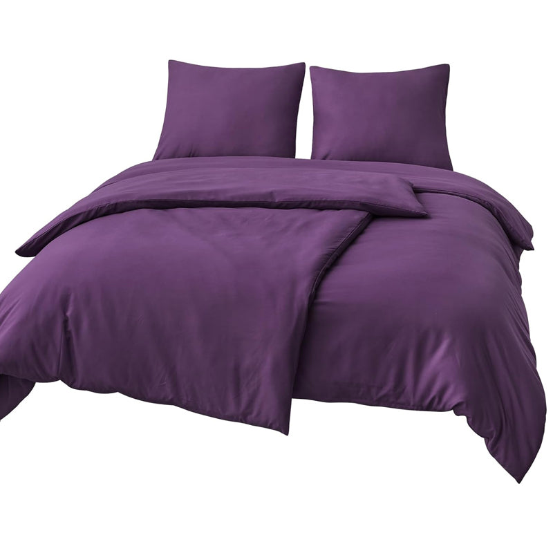 2000TC Washed Cotton Quilt Doona Duvet Cover and Pillowcase Set
