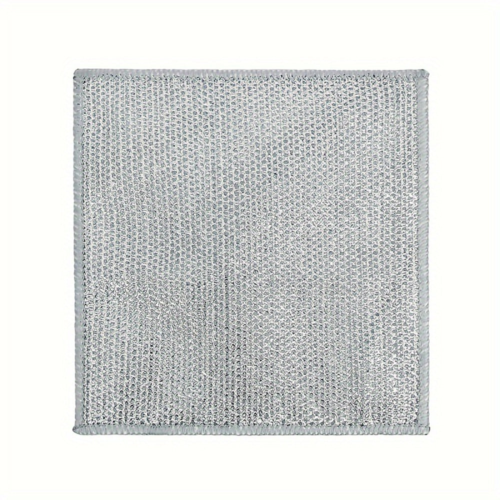 5/10pcs Non-stick Oil-free Mesh Wire Dishwashing Cloth For Kitchen Stove Dishwashing And Pot Washing