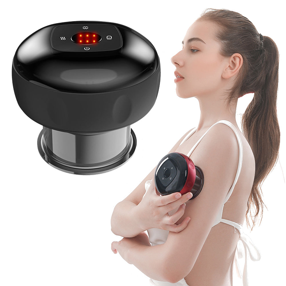 Electric Cupping Therapy Smart Red Light Heating Scraping Massager
