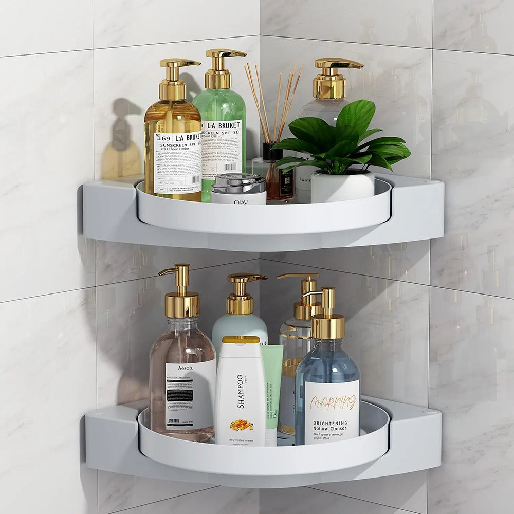 360° Rotate Shower Caddy Corner Lazy Susan Organizer Turntable