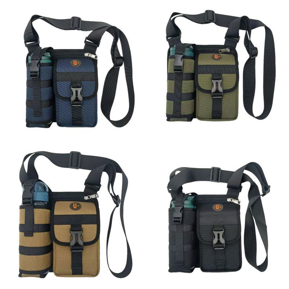 Waterproof Camping Wear Resistant Chest Crossbody Sling Shoulder Bags With Water Bottle Holder
