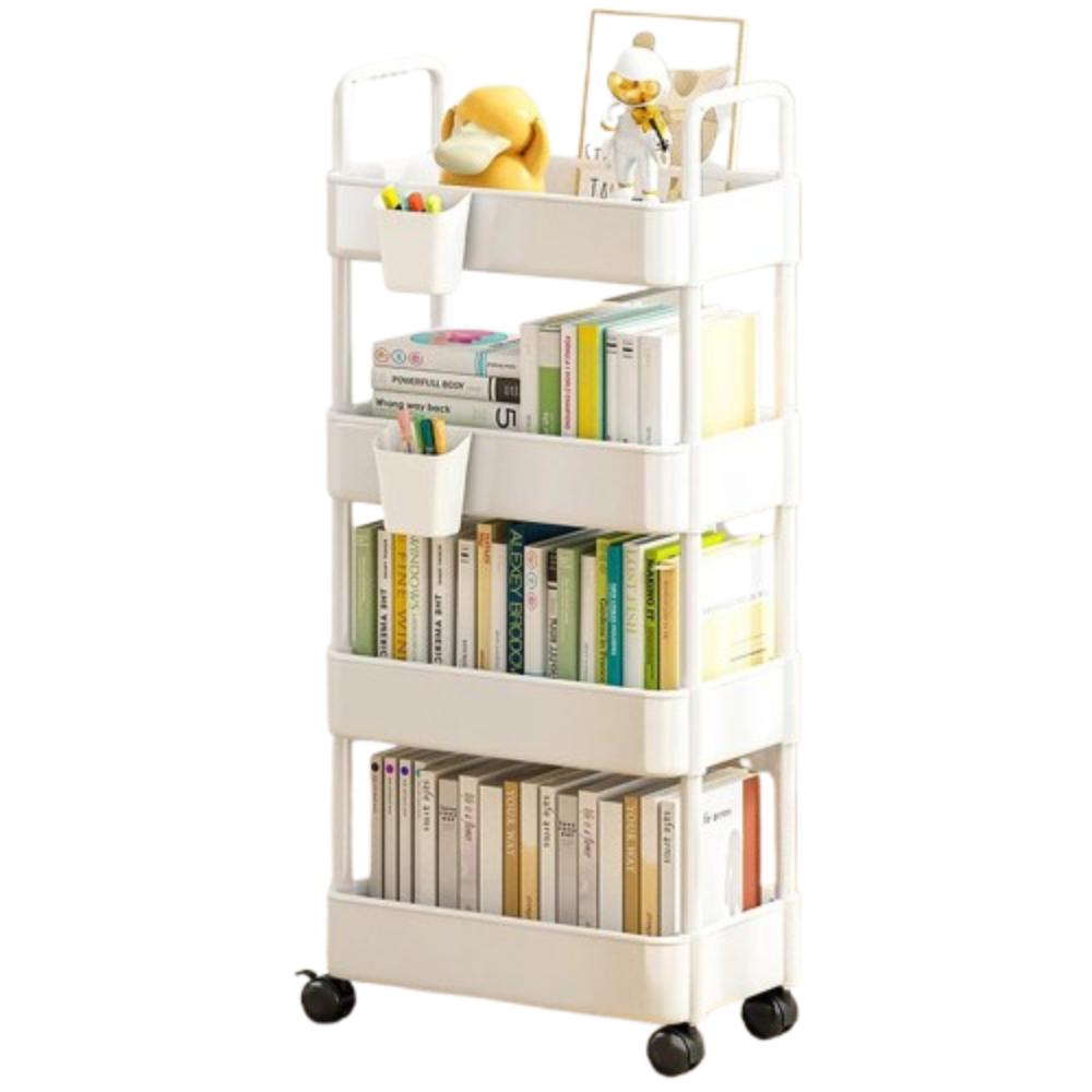 Versatile Rolling Storage Cart with Multiple Shelves and Wheels