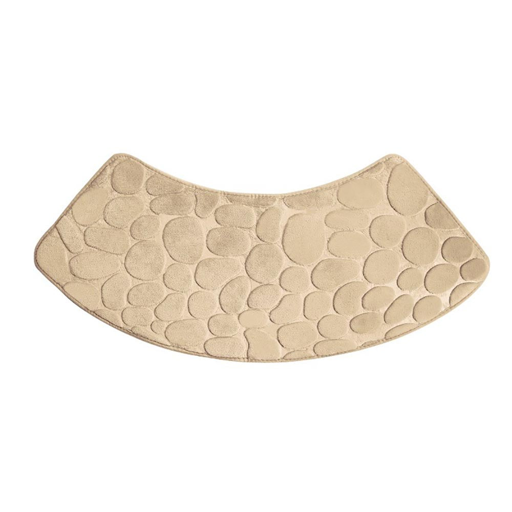 Quick Dry Water Absorbent Shower Carpet with Cobblestone Pattern