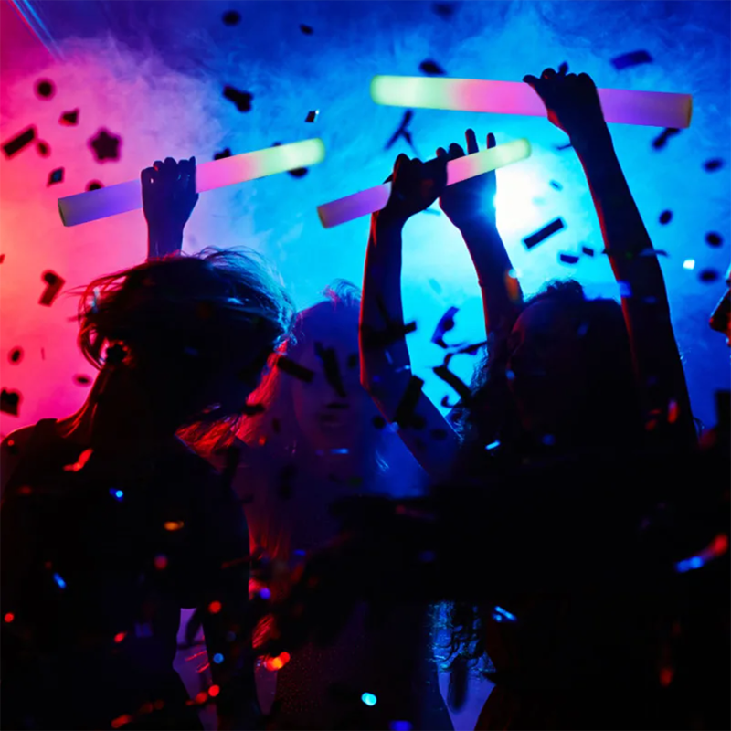 8/10/15/20pcs Colorful LED Glow Foam Sticks