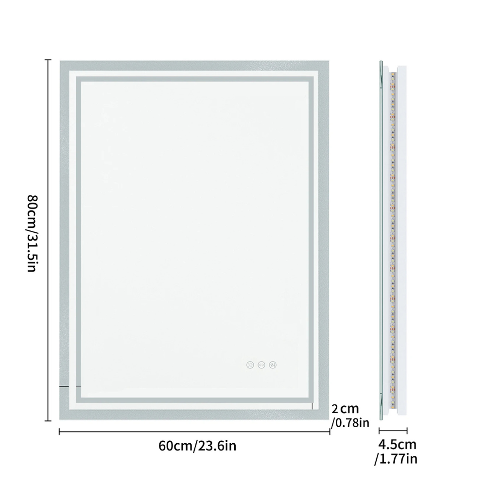 28x36 Backlit Bathroom Mirror
