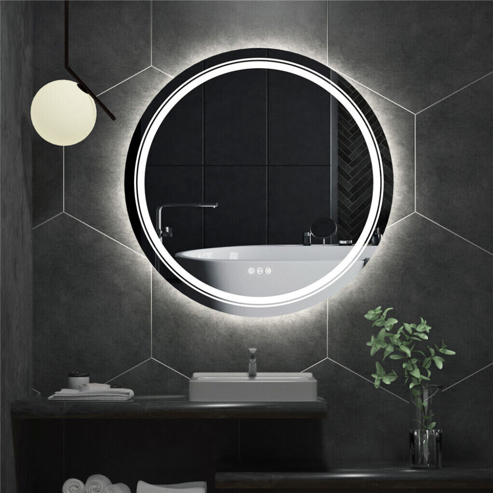 Waterproof Round Design Smart LED Bathroom Mirror