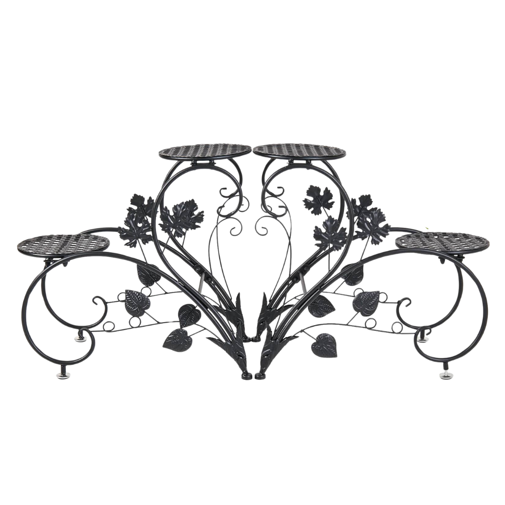 2 PCS Heart-shape Metal Plant Stand Flower Pot