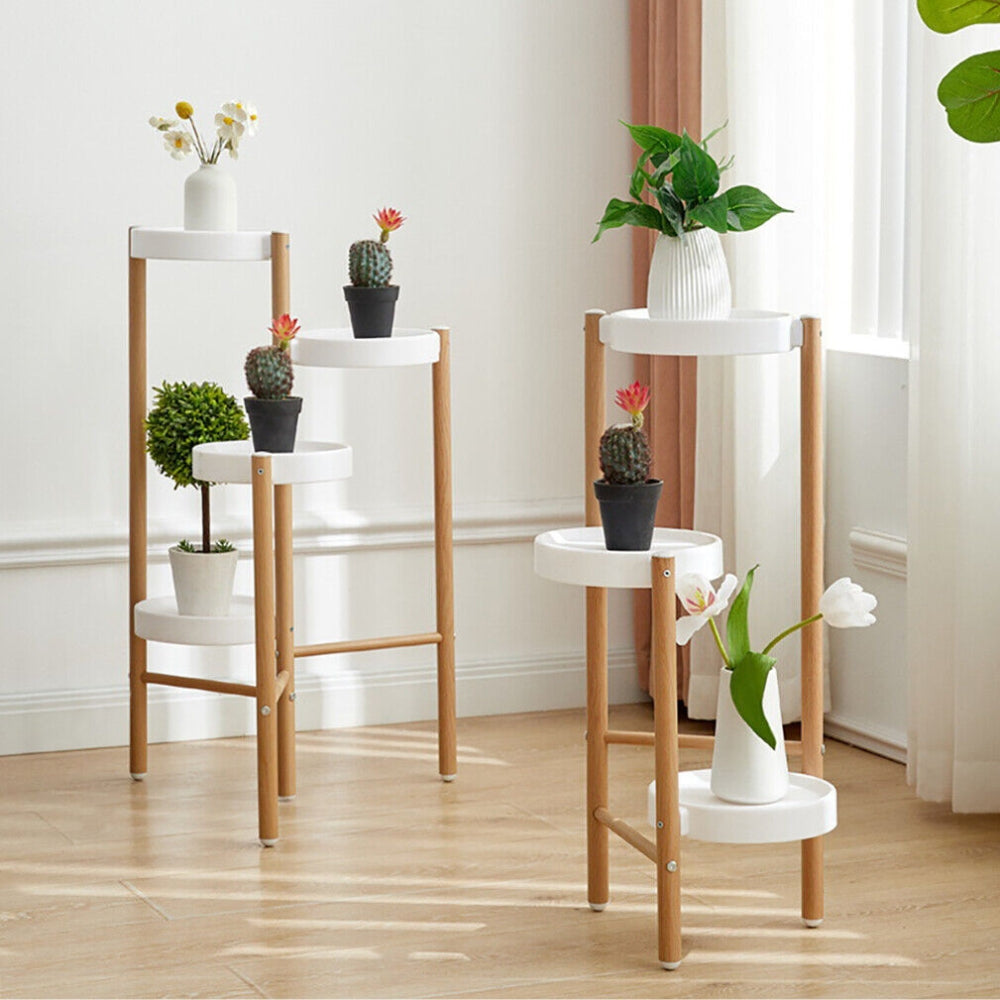 3 Tier Corner Plant Stand Tall Indoor Plant Holders Plant Display Rack for Home Garden