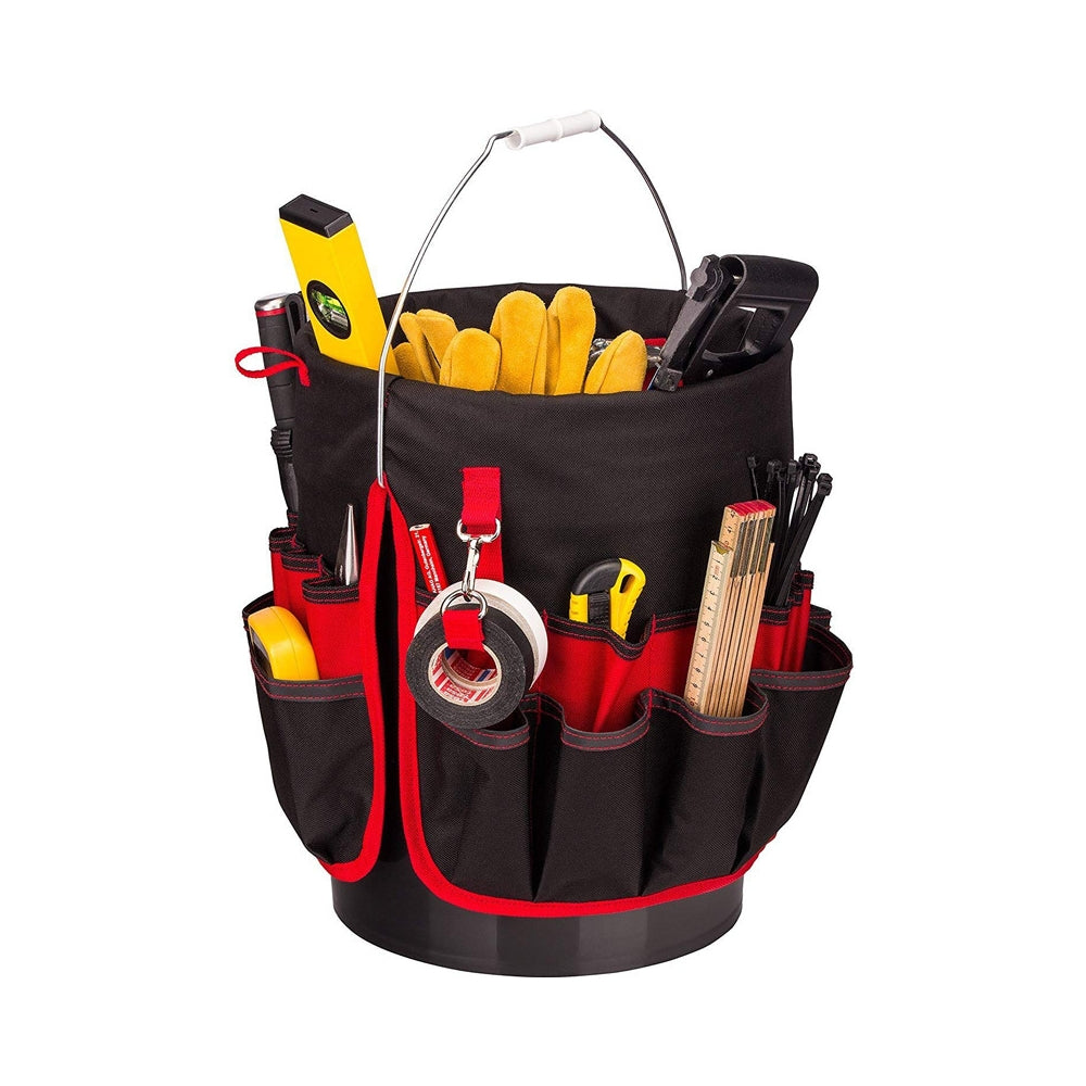 Bucket Organizer Pouch Storage Bag 42 Grids Pocket Gardening Tool Bag Garden Tool Pouch Hand Tool Bag Planting Props Basket