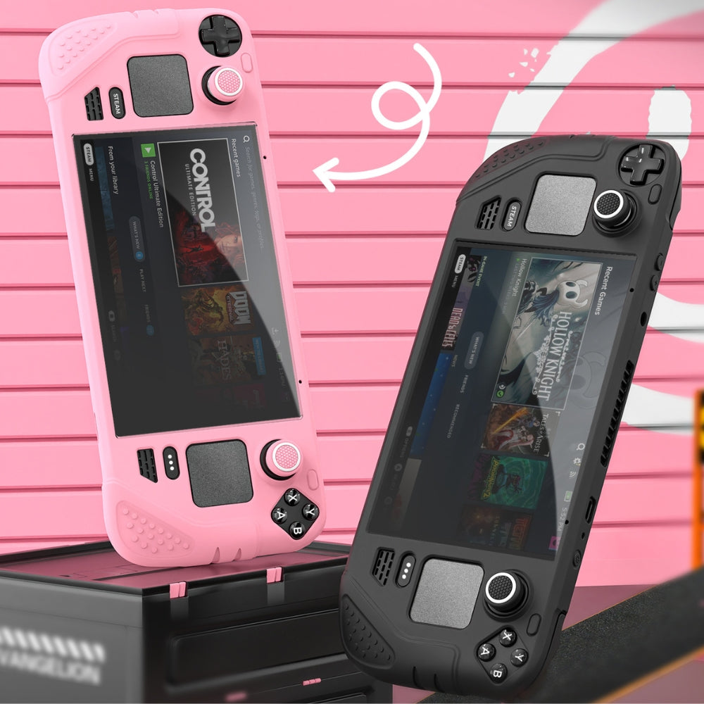 9in1 Protective Case Set For Steamdeck OLED Anti-slip Silicone Case
