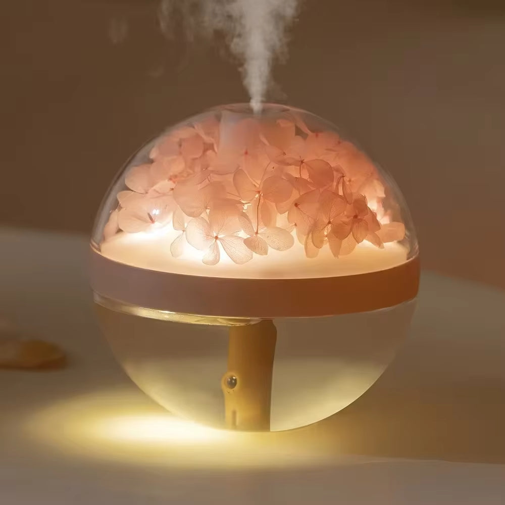 270ml USB Rechargeable Air Humidifier with LED Light and Mist Function