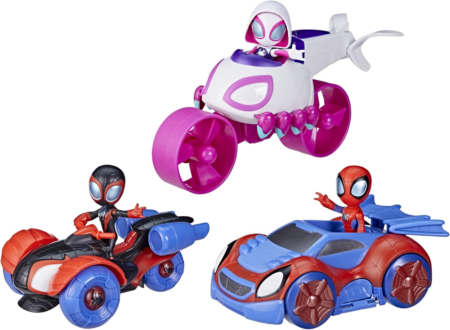 Spidey And His Amazing Friends SAF 2 in 1 Vehicle Multipack