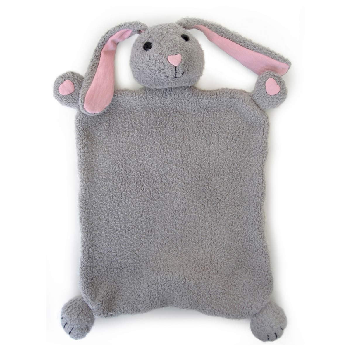 Apple Park Bunny Blankie Back Card Organic Baby Security Blanket Gift Set