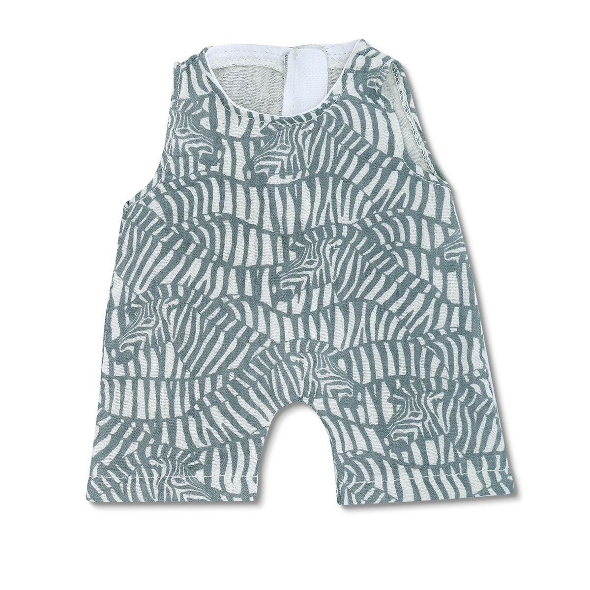 Apple Park Zebra Print Muslin Coverall Organic Baby One-Piece Outfit