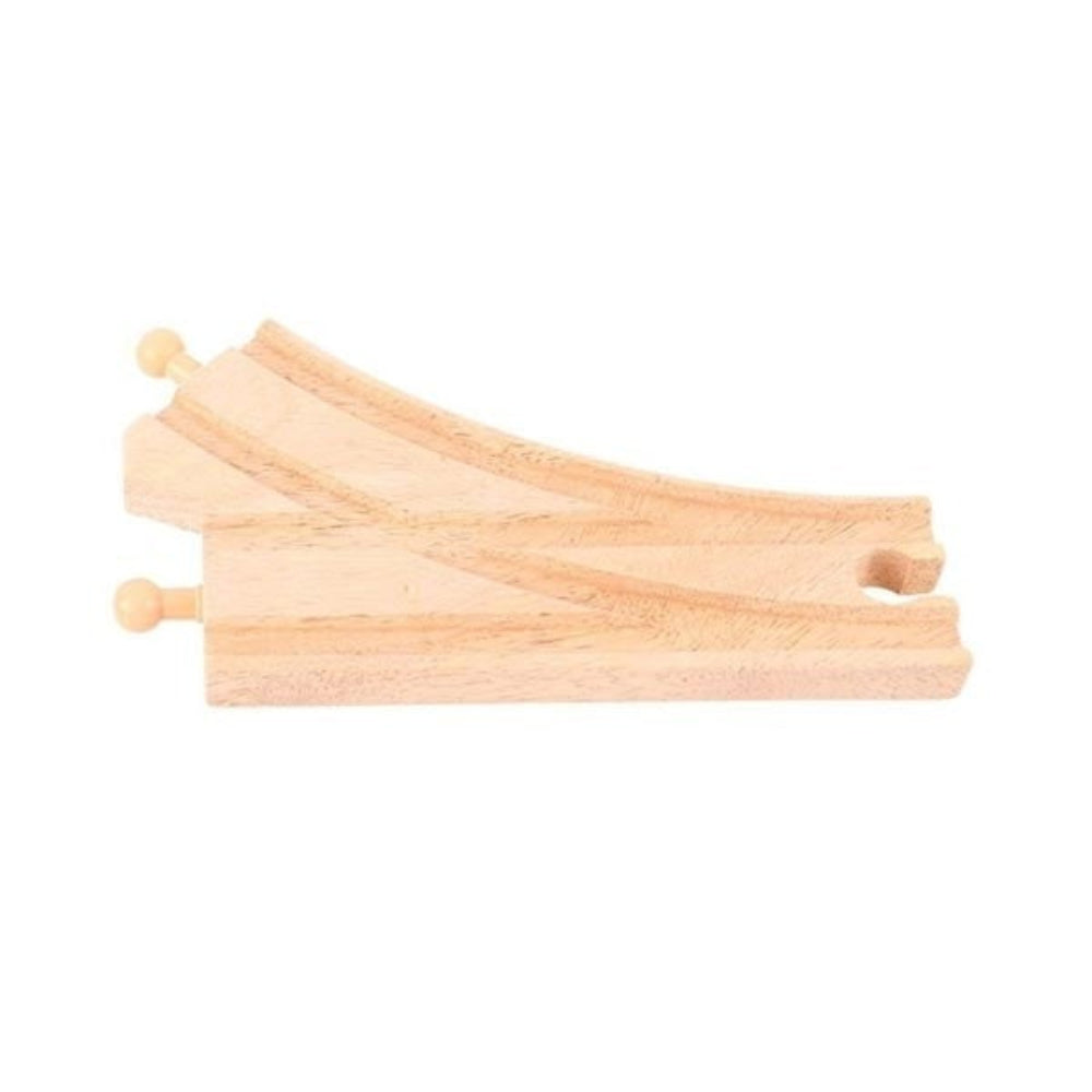 Bigjigs Rail Curved Points Expansion Pack Wooden Train Track Accessory