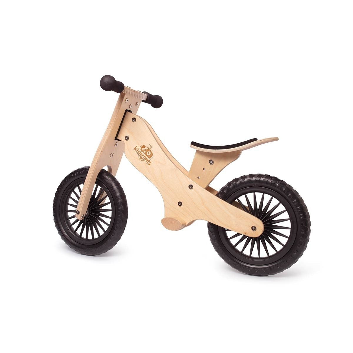 Kinderfeets Natural Wooden Balance Bike organic Ride-On Toy for Toddlers