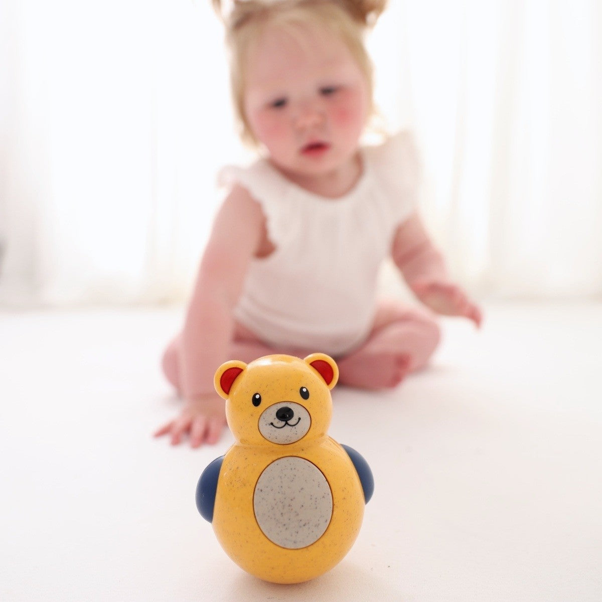 Tolo Toys Bio Roly Poly Bear Rolling Toy for Toddlers Play & Motor Skills