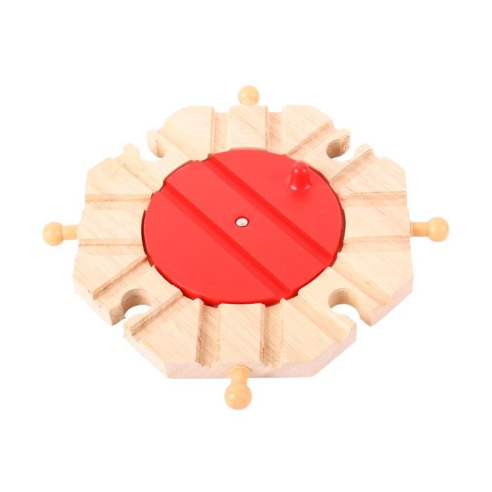 Bigjigs Rail 8 Way Turntable Wooden Train Set Accessory