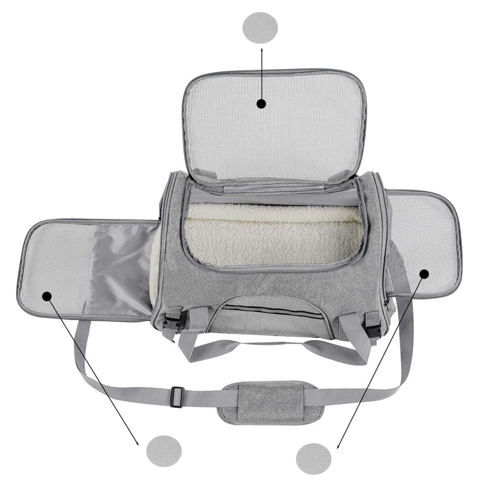Breathable and Foldable Pet Carrier Safety Pet Travel Handbag