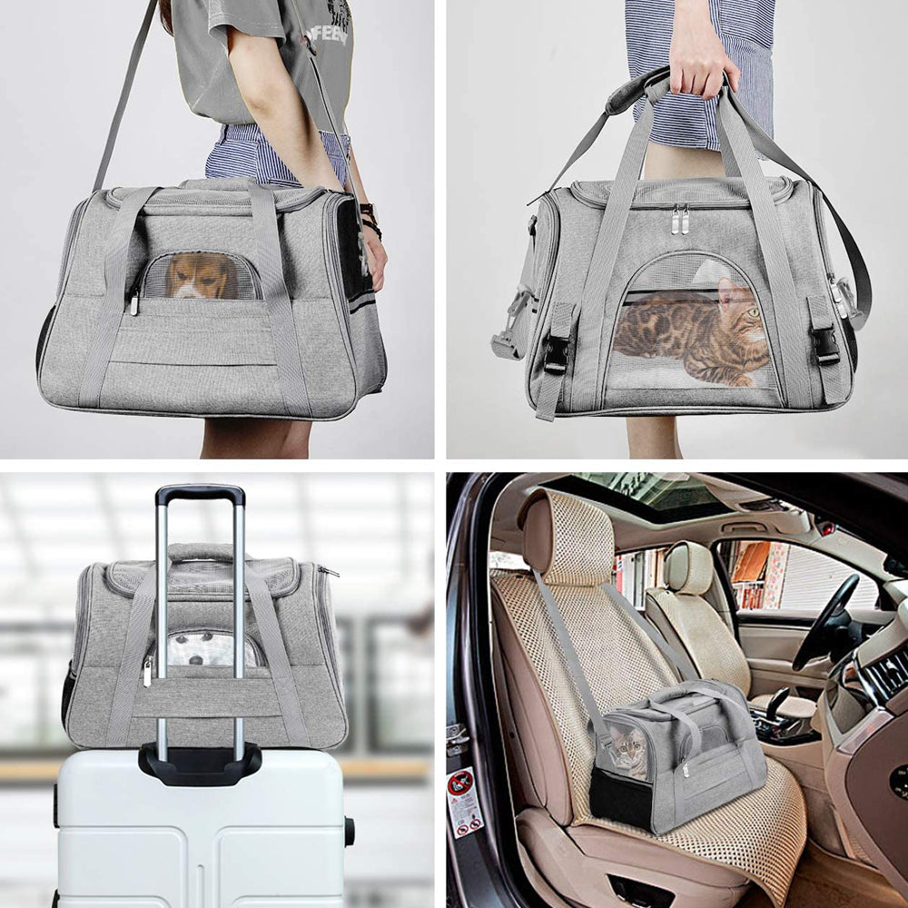 Breathable and Foldable Pet Carrier Safety Pet Travel Handbag