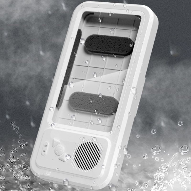 Rotating Waterproof Wall Mounted Phone Holder- USB Rechargeable