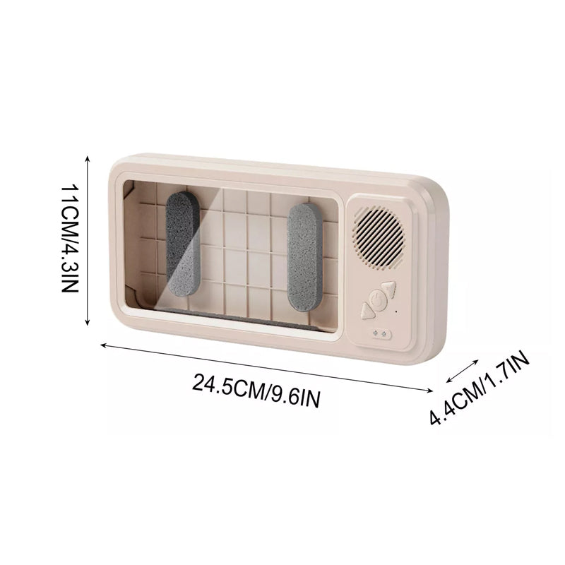 Rotating Waterproof Wall Mounted Phone Holder- USB Rechargeable