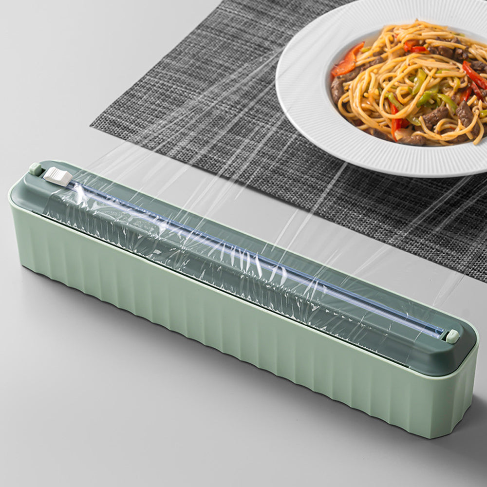 Food Film Dispenser Aluminum Foil Cling Wrap Holder and Cutter