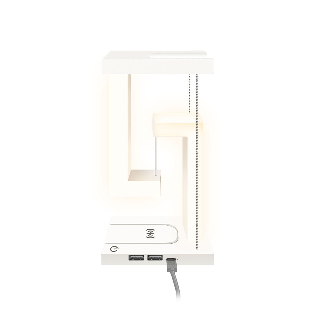 Wireless Charging Levitating LED Table Night Lamp-USB Plugged-in
