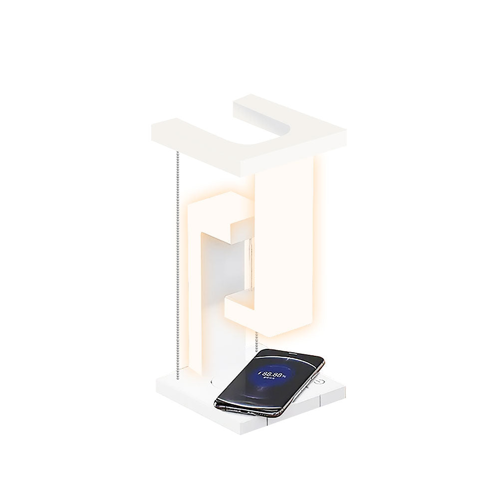 Wireless Charging Levitating LED Table Night Lamp-USB Plugged-in