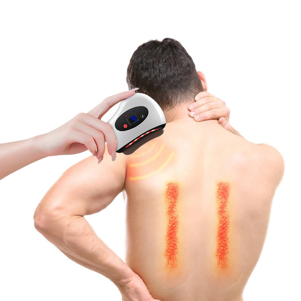 Electric Bian Stone Gua Sha Board Massager USB-Rechargeable
