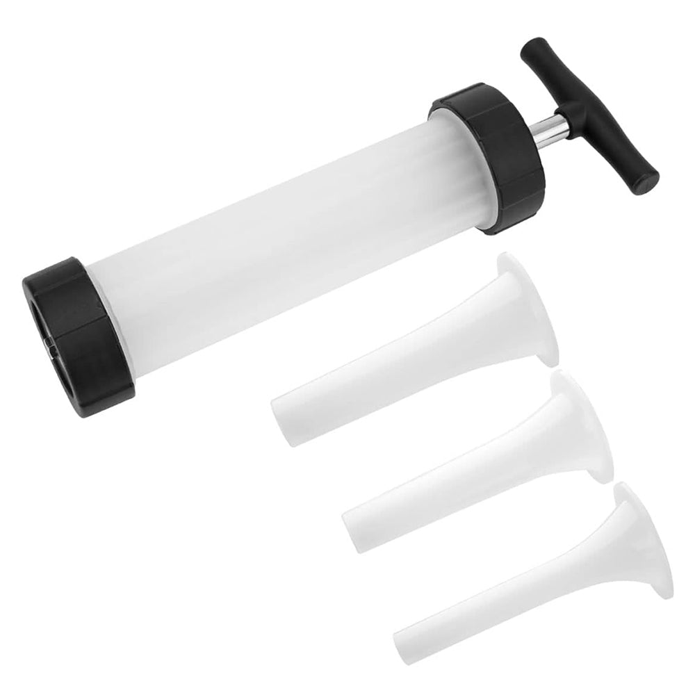 Heavy-Duty Manual Sausage Stuffer with 3 Professional Grade Filling Nozzles