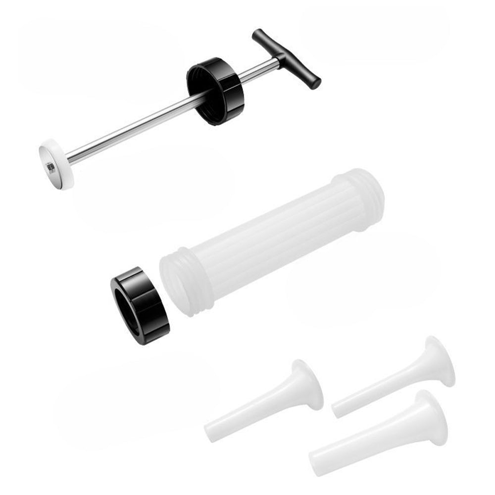 Heavy-Duty Manual Sausage Stuffer with 3 Professional Grade Filling Nozzles