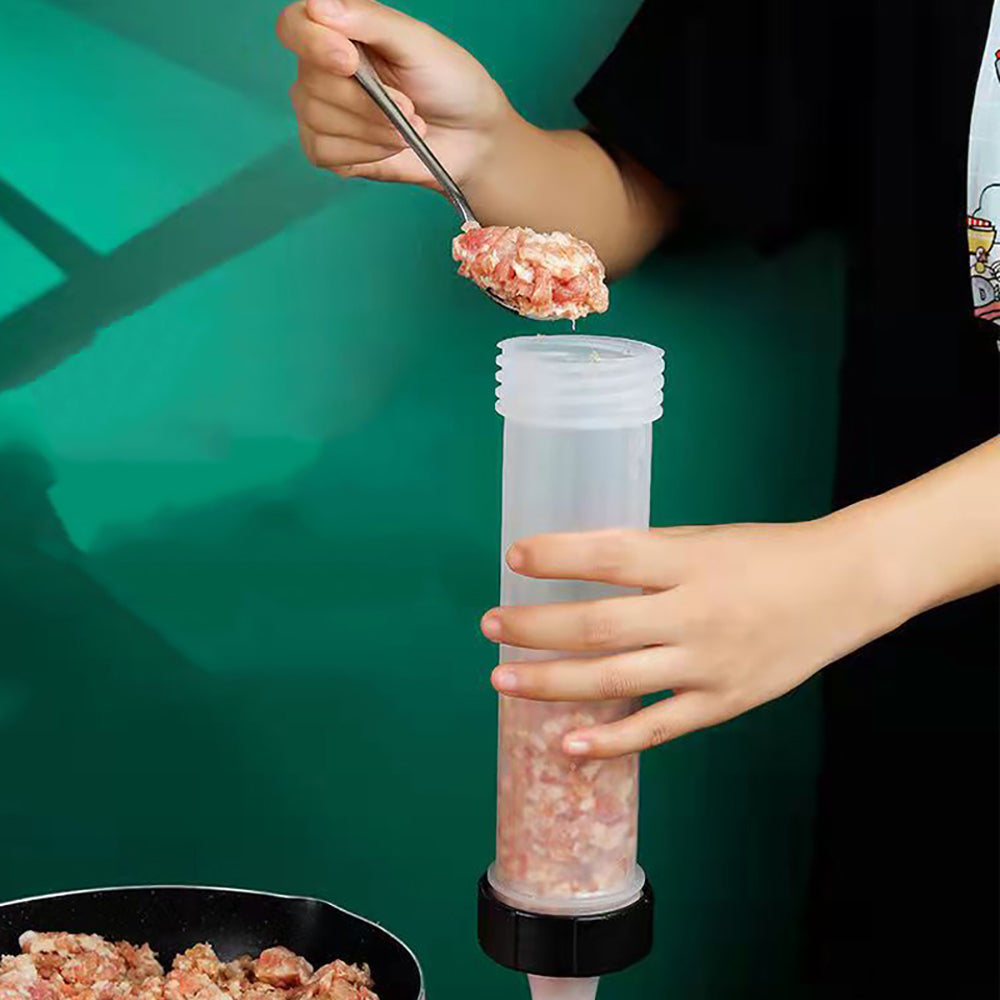 Heavy-Duty Manual Sausage Stuffer with 3 Professional Grade Filling Nozzles