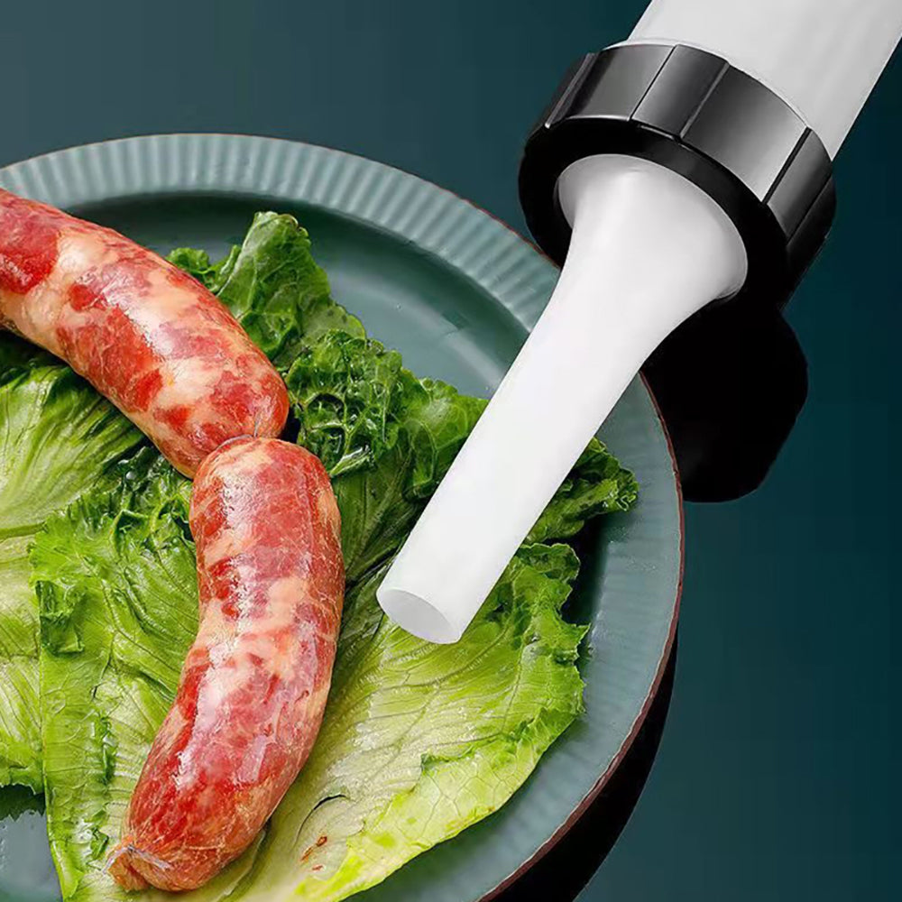 Heavy-Duty Manual Sausage Stuffer with 3 Professional Grade Filling Nozzles