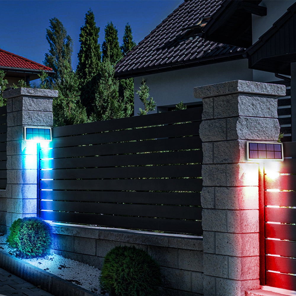 RGB Step Lights for Outdoor Decks and Stairs Solar-Powered