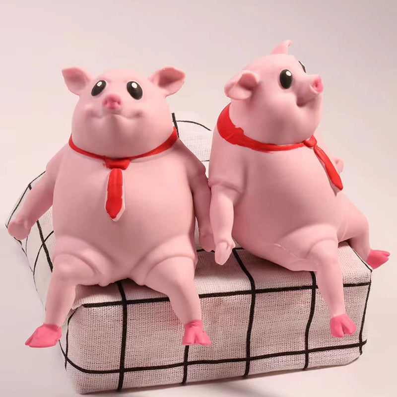 Stress Relief Animal Toy Figure Stretchable Decompression Toy Pig