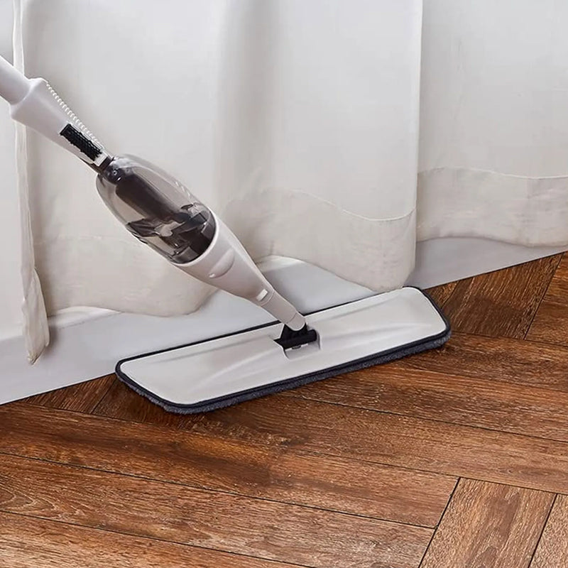 Wet and Dry Spray Mop with Refillable Spray Bottle and Washable Pads