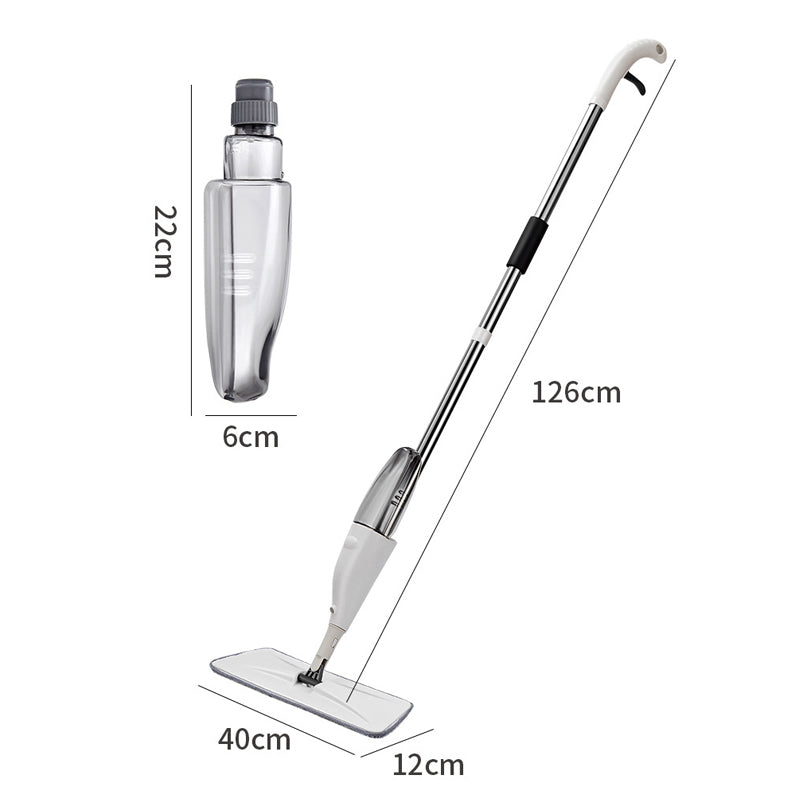 Wet and Dry Spray Mop with Refillable Spray Bottle and Washable Pads
