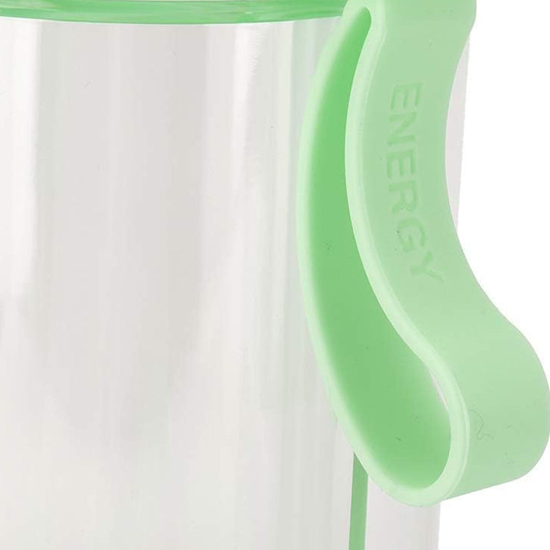 Dual Beverage Separate Straws Leak-Resistant Innovative Water Bottle