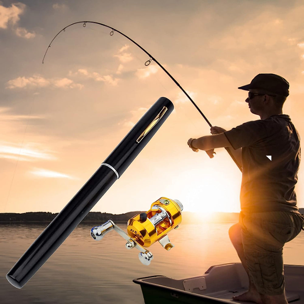 Mini Portable Pocket Pen Telescopic Fishing Rod Kit