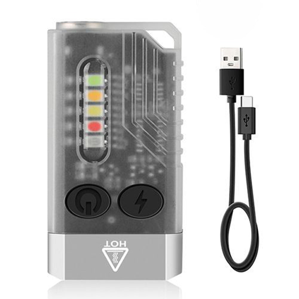 Super Bright EDC Keychain Flashlight USB -Rechargeable
